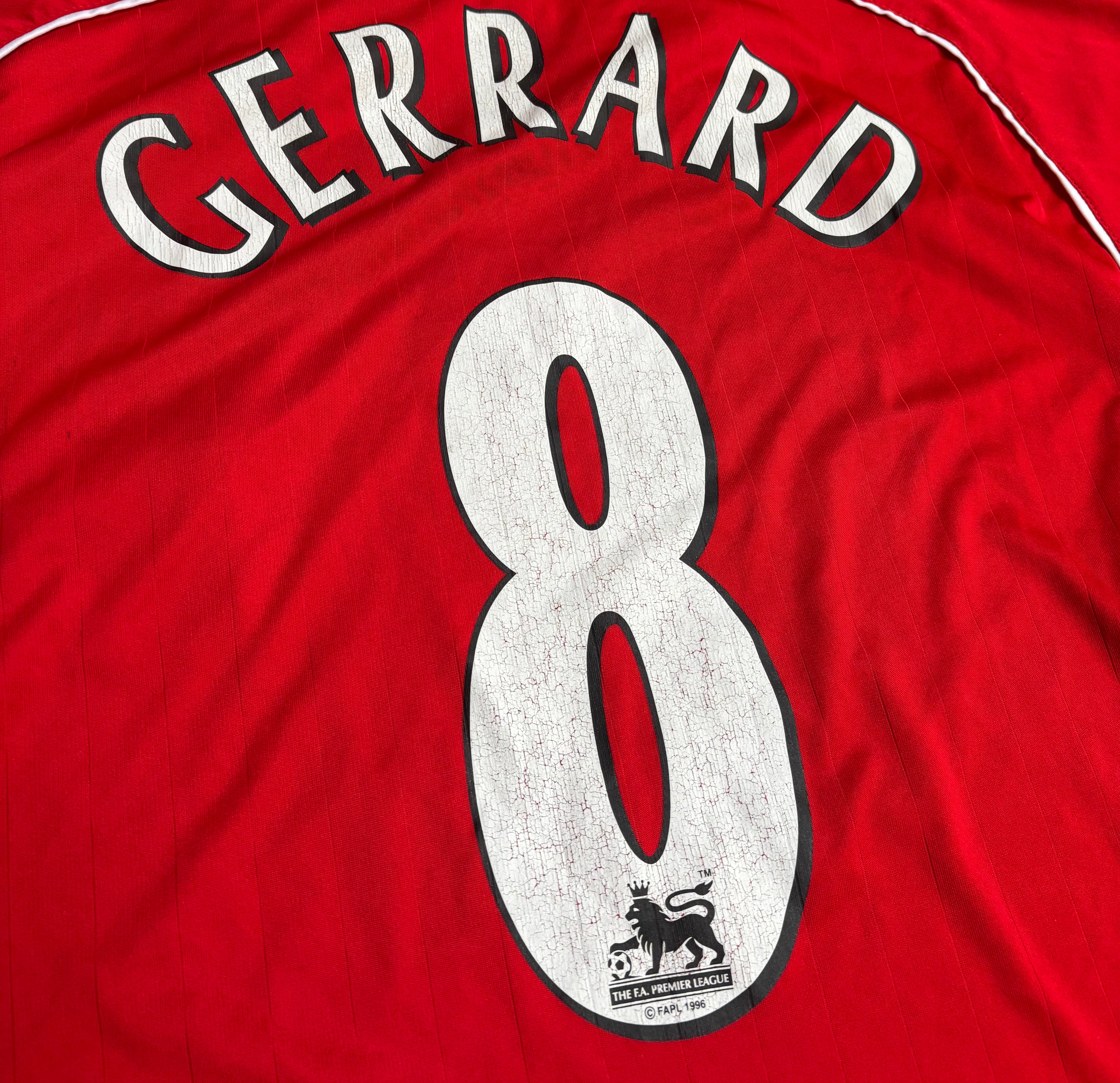 Liverpool Fc 07/08 Home Shirt STEVEN GERRARD 8 XL